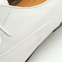 ドレスシューズ ストレートチップ 本革レザー ECHTES LEDER オックスフォード 靴 伊製 レディース 37サイズ ホワイト BERGAL_画像2
