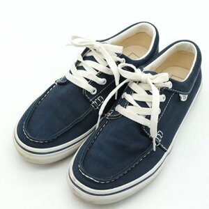 バンズ ローカットスニーカー V106MOC モック シューズ 靴 カジュアル レディース メンズ 24.5cmサイズ ネイビー VANS