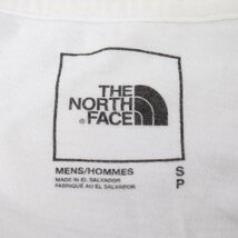 ザ・ノースフェイス Tシャツ 半袖 コットン100% ロゴ 無地 トップス アウトドア 白 メンズ Sサイズ ホワイト THE NORTH FACE_画像2