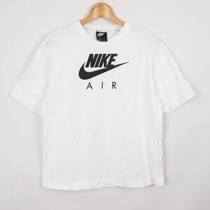ナイキ AIR Tシャツ 半袖 クルーネック ロゴプリント トップス コットン100％ メンズ Sサイズ ホワイト NIKE