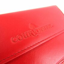 クルボアジェ カードケース 名刺入れ コインケース コニャックブランド レディース レッド COURVOISIER_画像6