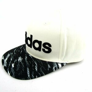 アディダス キャップ ロゴ スナップバック スポーツ ブランド 帽子 メンズ 57-60cmサイズ ホワイト adidas