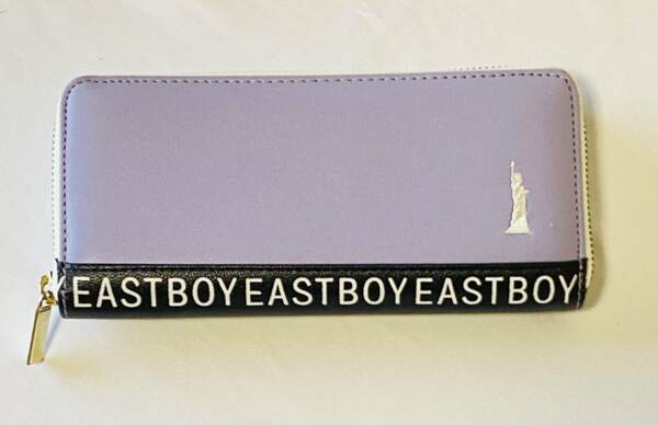 【少々難あり新品】EASTBOY　イーストボーイ　ラウンドファスナー長財布　パープル