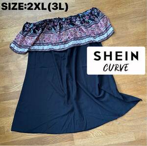 ★大きいサイズ★SHEIN CURVE オフショルダー トップス 3Lサイズ