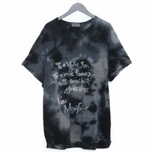 YOHJI YAMAMOTO 20SS 顔料籠染め メッセージTシャツ サイズ3 ネイビー HN-T06-076 ヨウジヤマモト 半袖カットソー_画像1