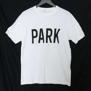 THE PARK・ING GINZA PARK TEE Sサイズ ホワイト PRM-1703-A ザ パーキングギンザ パークTシャツ 半袖カットソー