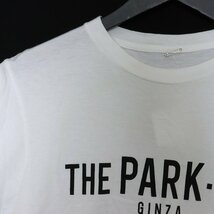 THE PARK・ING GINZA ロゴTシャツ Sサイズ ホワイト PRM-1600-A ザ パーキングギンザ 半袖カットソー logo tee_画像5