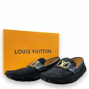 サイズ7 LOUIS VUITTON モンテカルロライン ローファー ブラック ND0149 ルイヴィトン