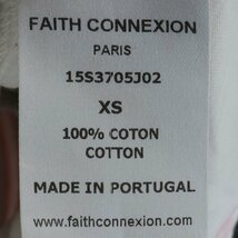 FAITH CONNEXION ラメプリントTシャツ 半袖カットソー ホワイト XS フェイスコネクション_画像4