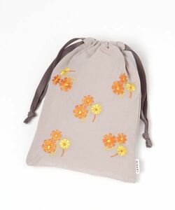 LEPSIM レプシィム　アデリアレトロ　巾着　（アリス）　花　フラワー　刺繍　巾着袋　昭和レトロ