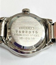 SEIKO Solar セイコー ソーラー 手巻き ウォッチ 腕時計 レディース フリーサイズ 稼働品 【送料無料】_画像7