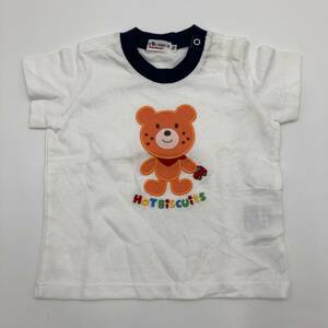 古着　MIKI HOUSEミキハウス　半袖　Tシャツ　キッズ　デカロゴ　海外人気(C1142)