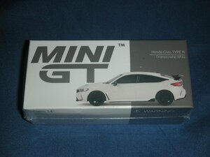 MINI GT 1/64 ホンダ シビック Type R 2023 チャンピオンシップホワイト (左ハンドル) 完成品