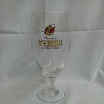 ☆⑤未使用 YEBISU エビスビール 420型 足付き ビアグラス ビール グラス 6客セット_画像4
