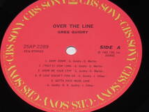 LP レコード　グレッグ・ギドリー Greg Guidry 「 オーヴァー・ザ・ライン Over The Line 」 日本 国内盤 帯付　現状_画像6