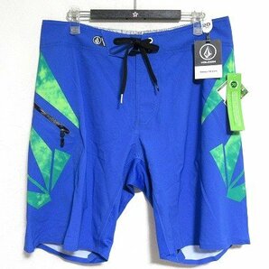 N6144:未使用VOLCOM（ボルコム）Stoney Mod+ Boardshort サーフパンツ/青/32：35の画像1