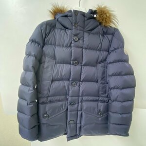 【送料無料】MONCLER モンクレール クルーニー ダウンコート メンズ ネイビー サイズ3 中古美品【Ae696531】