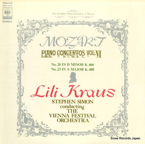 リリー・クラウス モーツァルト：ピアノ協奏曲全集ｖｏｌ．6 SONC10091