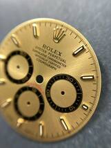 純正品16523 16528 16518 文字盤 デイトナ トリチウム ロレックス ROLEX COSMOGRAPH DAYTONA tritium gold cal.4030 dial 金色 ダイヤル_画像3