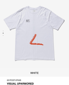 【新品正規】白 L / 23ss WTAPS VISUAL UPARMORED WHITE LARGE Tシャツ / ダブルタップス wtvua