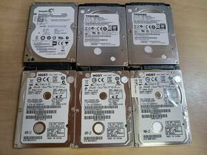 6個 まとめ SATA 2.5インチ 内蔵 ハードディスク 320GB c004