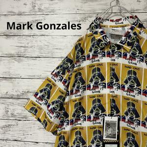 新品 Mark Gonzales ダースベイダー柄半袖シャツ ポリシャツ お洒落