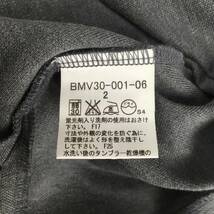 【美品】BURBERRY BLACK LABEL バーバリーブラックレーベル ポロシャツ サイズ2 グレー 日本製 半袖 シャツ BMV30-001-06_画像8