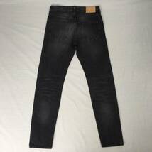 Levi's リーバイス Made and Crafted メイドアンドクラフテッド 59090-0027 イタリア製 NEEDLENARROW W30 L34 ブラックデニム ユーズド加工_画像2