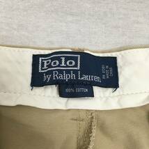 Polo chino Ralph Lauren ラルフローレン チノパン パンツ W36 L34 ベージュ ジップフライ_画像9