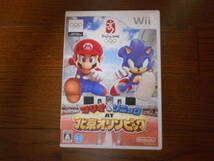 Ｗｉｉ　マリオ＆ソニック ＡＴ 北京オリンピック　任天堂_画像1