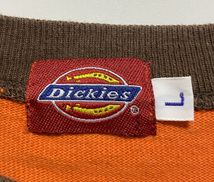 ☆Dickies ディッキーズ ラグラン 半袖Tシャツ L オレンジ ブラウン 茶色 ツートン ツートーン 無地_画像6