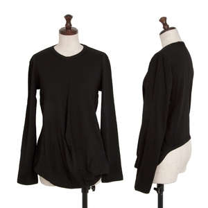  Toriko Comme des Garcons tricot COMME des GARCONS square Silhouette wool cut and sewn black M rank [ lady's ]