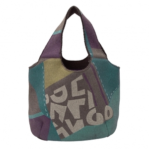 senso Uni ko Io com Io SENSOUNICO io comme io patchwork print handbag tea green purple other [ lady's ]