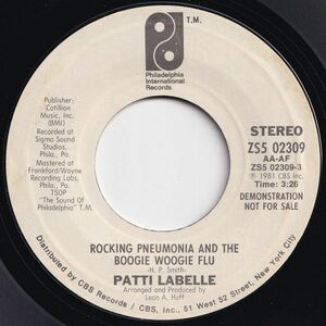 Patti LaBelle Rockin' Pneumonia And The Boogie Philadelphia US ZS5 02309 203337 ソウル レコード 7インチ 45