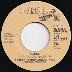 Evelyn Champagne King Action / Action RCA US JK-13682 203344 SOUL FUNK ソウル ファンク レコード 7インチ 45