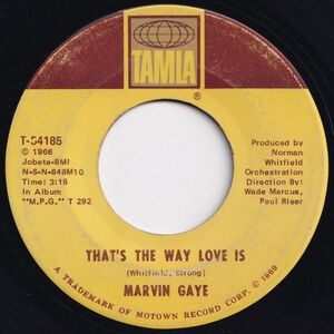 Marvin Gaye That's The Way Love Is Tamla US T-54185 203364 SOUL ソウル レコード 7インチ 45