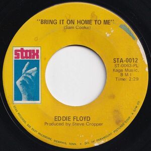 Eddie Floyd Bring It On Home To Me / Sweet Things You Do Stax US STA-0012 203354 SOUL ソウル レコード 7インチ 45
