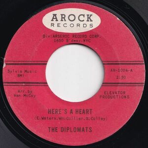 Diplomats Here's A Heart / He's Got You Now Arock US AR-1004 203382 SOUL ソウル レコード 7インチ 45