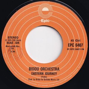 Biddu Orchestra Eastern Journey / Unfinished Journey Epic US EPC 6407 203399 ソウル ディスコ レコード 7インチ 45