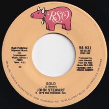 John Stewart Gold / Comin' Out Of Nowhere RSO US RS 931 203470 ROCK POP ロック ポップ レコード 7インチ 45_画像1