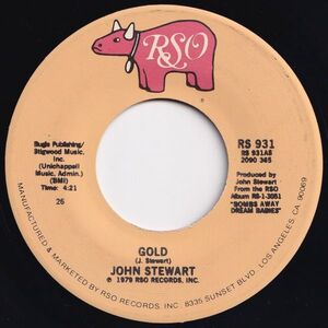 John Stewart Gold / Comin' Out Of Nowhere RSO US RS 931 203470 ROCK POP ロック ポップ レコード 7インチ 45