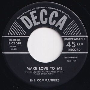 Commanders Make Love To Me / Kentucky Boogie Decca US 9-29048 203543 JAZZ ジャズ レコード 7インチ 45