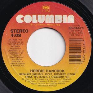 Herbie Hancock Mega-Mix / TFS Columbia US 38-04473 203540 HIP HOP R&B レコード 7インチ 45