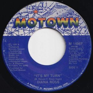 Diana Ross It's My Turn / Together Motown US M 1496F 203600 SOUL ソウル レコード 7インチ 45