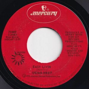 Uriah Heep Easy Livin / All My Life Mercury US 73307 203638 ROCK POP ロック ポップ レコード 7インチ 45