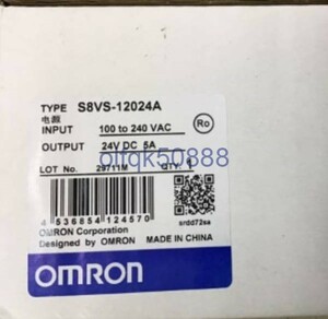 新品◆税込 東京発 代引可◆OMRON/オムロン 　S8VS-12024A 　スイッチング・パワーサプライ 【６ヶ月保証】