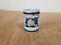 九谷焼　白峯　茶壷　茶入れ　茶筒　茶器　茶道具　昭和_画像1