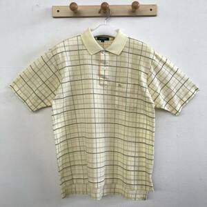 BURBERRY LONDON バーバリー メンズ チェック柄ポロシャツ 三陽商会/日本製 美品 size M