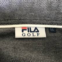 FILA GOLF フィラゴルフ メンズ 半袖B.D.ストレッチポロシャツ ロゴ刺繍入り 美品(ほぼ未着用) size LL_画像7