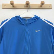 NIKE ナイキ レディース フルジップ 薄手ナイロンパーカー/ウインドブレーカー 美品 size L_画像2